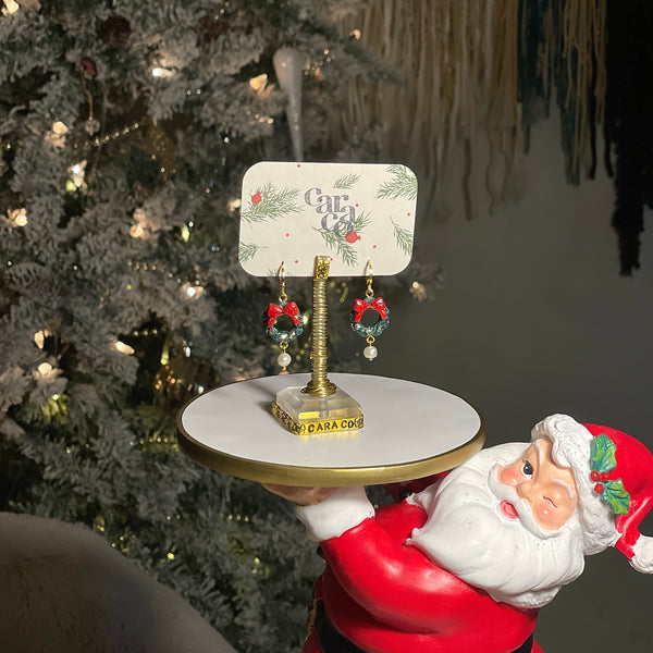 The Wreath Pearl Drop Huggies